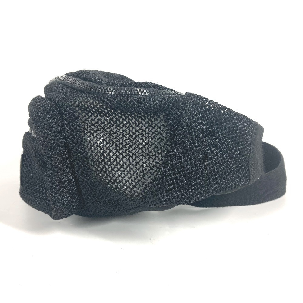 SAINT LAURENT PARIS Belt Bag Waist Bag Mesh Leather Crossbody Black - Picture 4 of 9